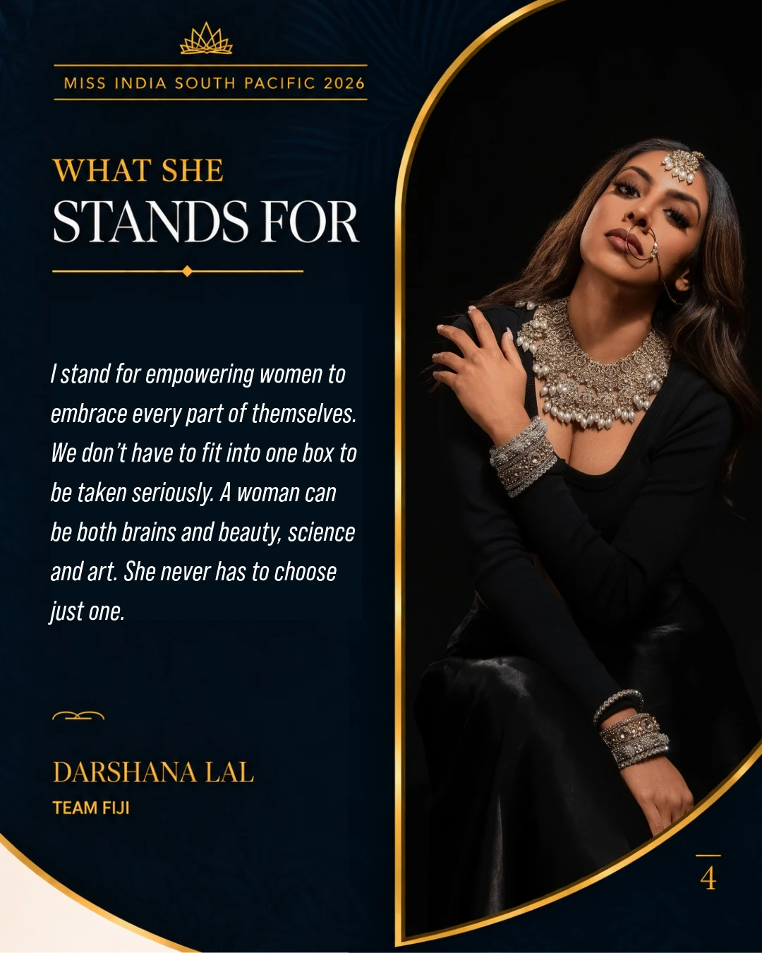 Darshana Lal, official profile slide 4 of 5