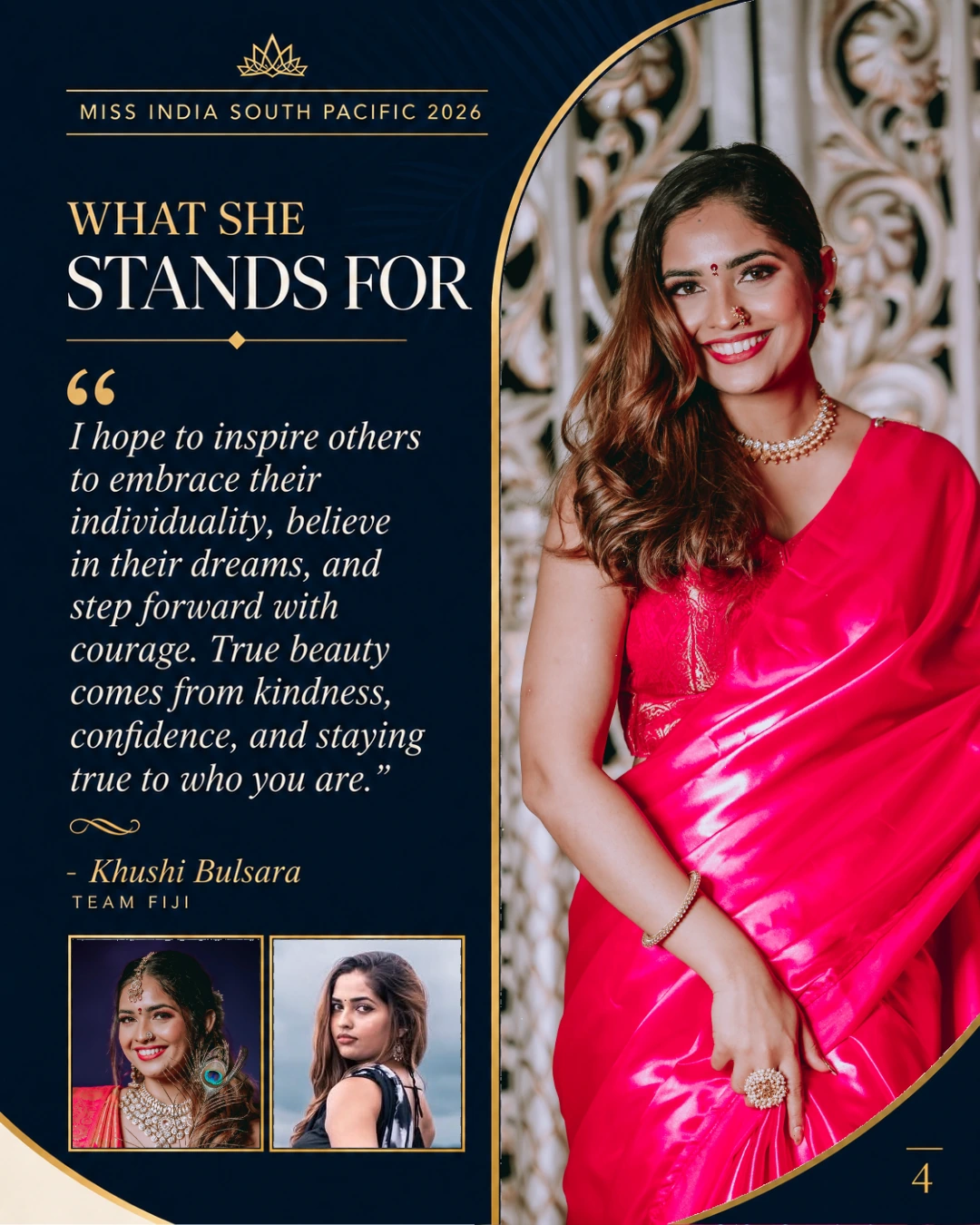 Khushi Bulsara, official profile slide 4 of 5