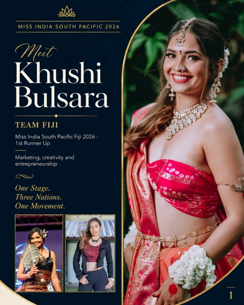 Khushi Bulsara, Team Fiji, official contestant profile cover